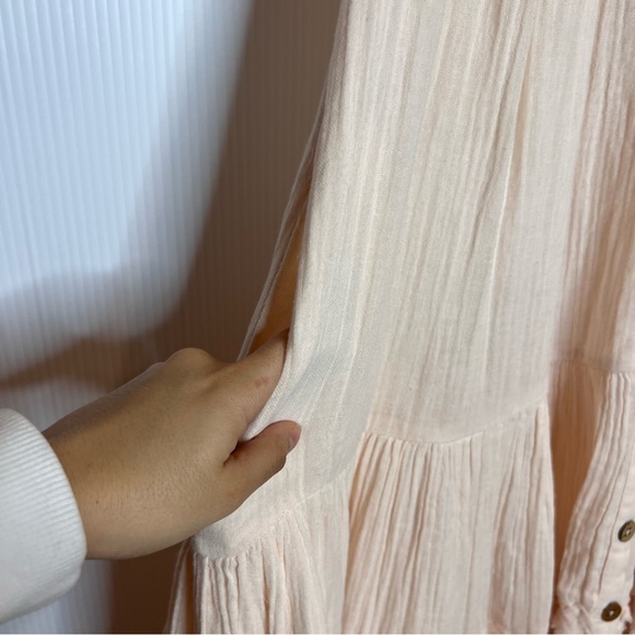 FREE PEOPLE Sunday Stroll Maxi Dress in Ivory Combo. Size Medium - Picture 11 of 16